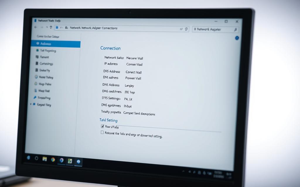 Windows network adapter settings