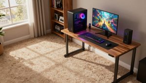 can you put a gaming PC on carpet